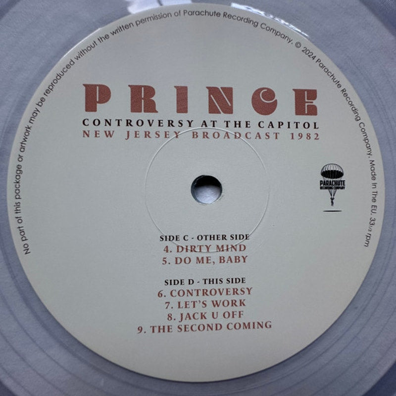 Prince – Controversy At The Capitol (New Jersey Broadcast 1982) (2xLP, Unofficial, Clear)
