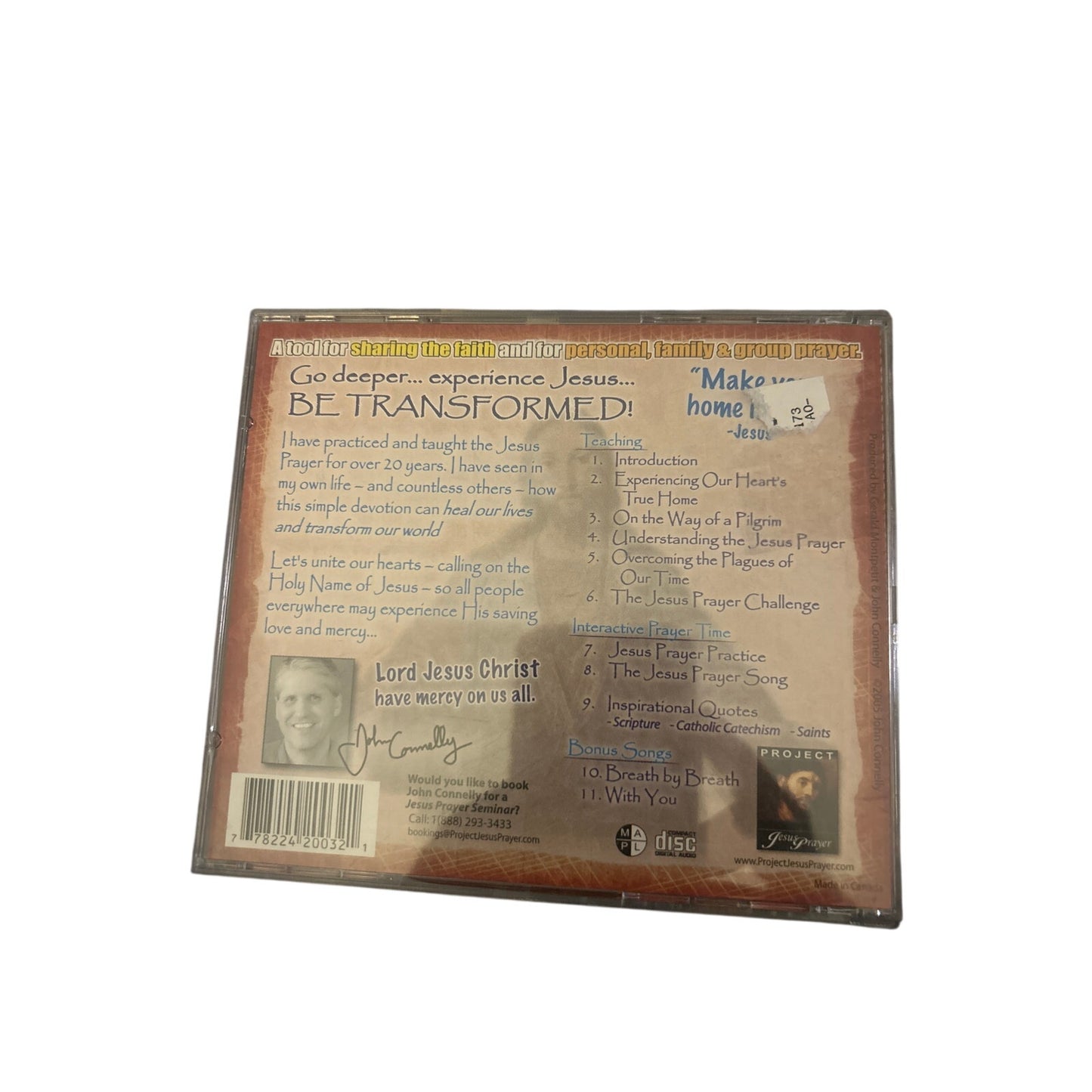 John Connelly - Project Jesus Prayer Volume #1… [CD]