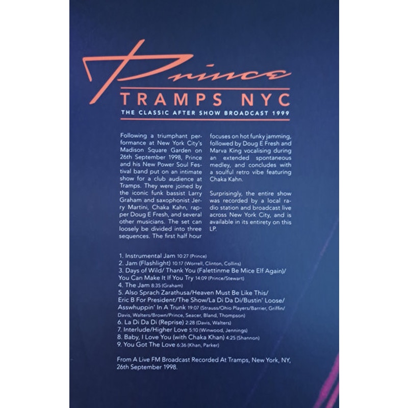 Prince – Prince Tramps NYC The Classic After Show Broadcast 1999 (2xLP, Unofficial)