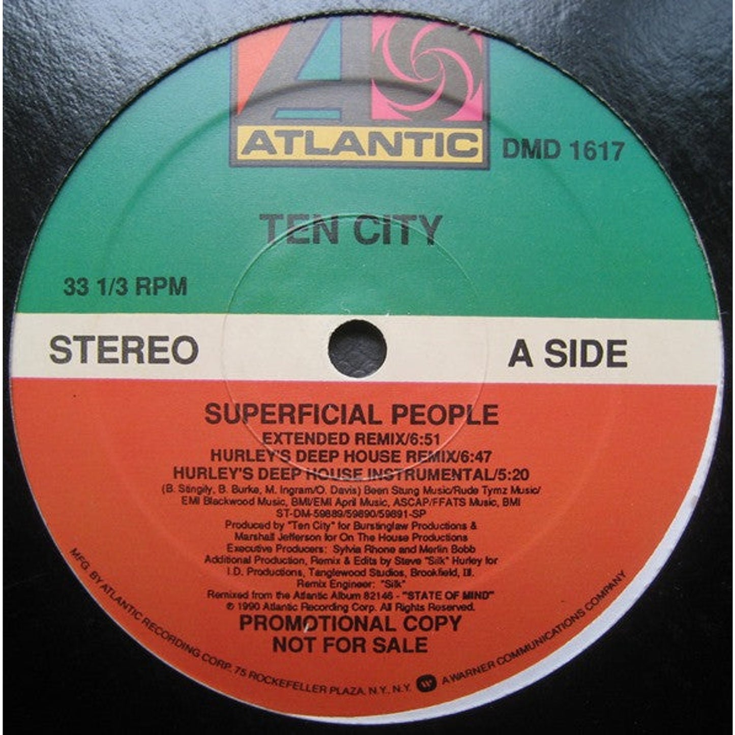 Ten City - Superficial People (12", Promo)