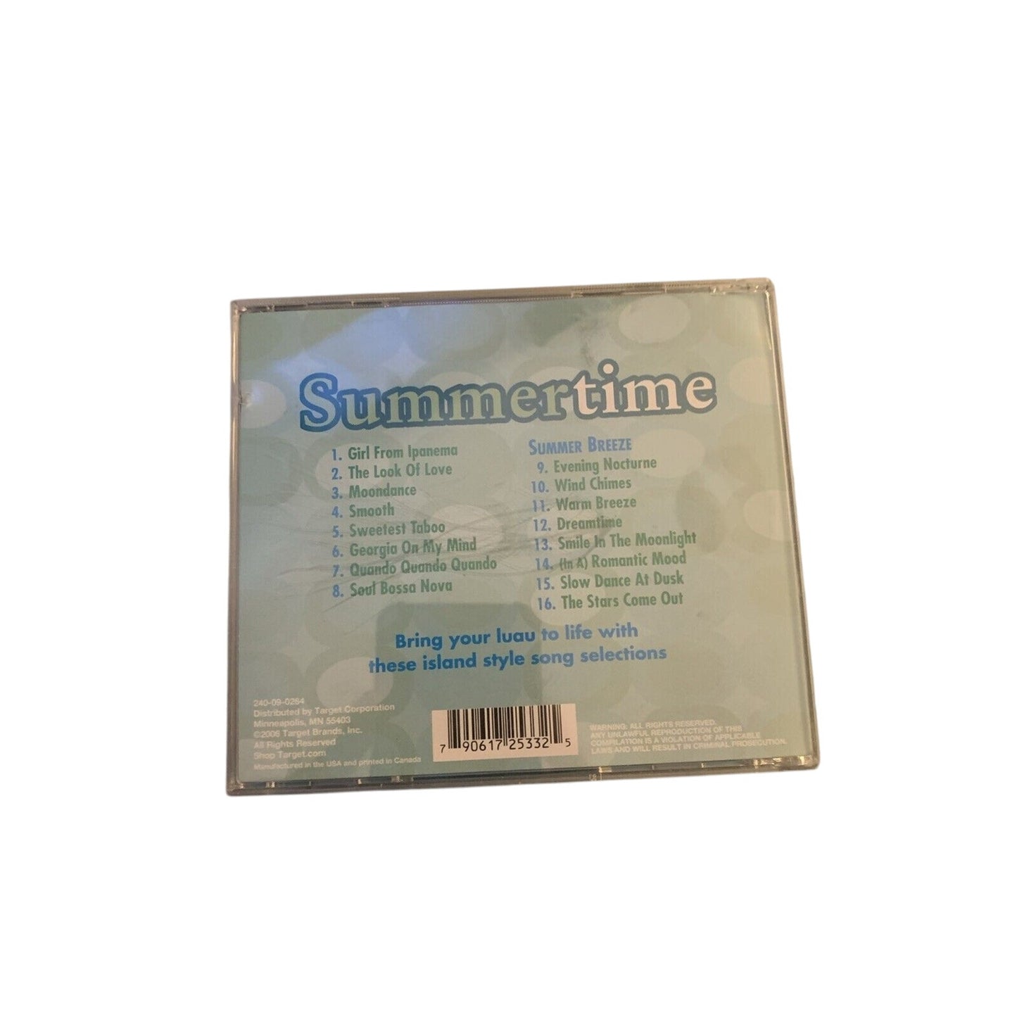Various - Summertime (CD, 2006, Target) Island Music