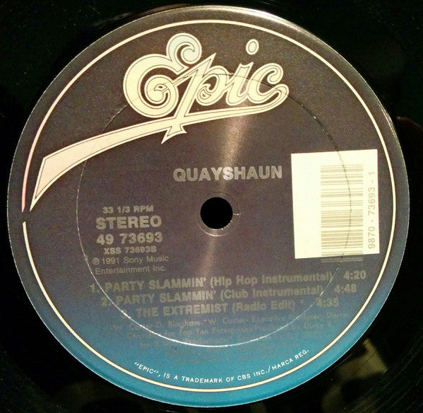 Quayshaun : Party Slammin' (12")