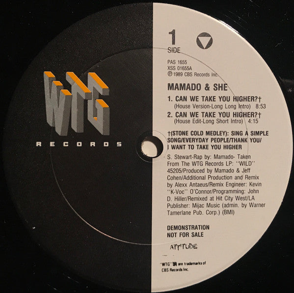 Mamado & She : Can We Take You Higher? (12", Promo)