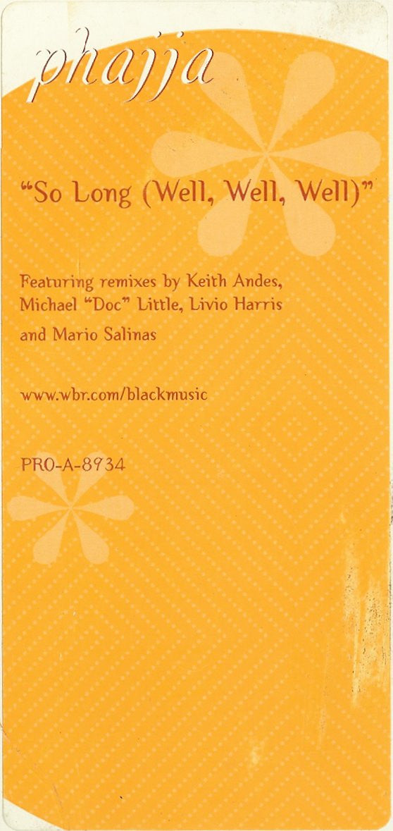 Phajja : So Long (Well, Well, Well) (12", Promo)
