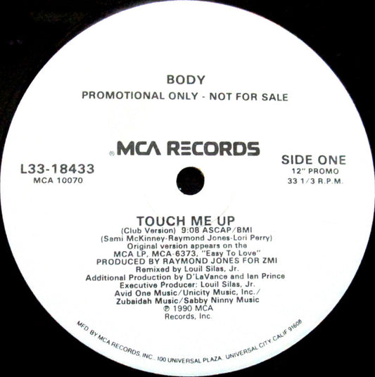 Body : Touch Me Up (12", Promo)