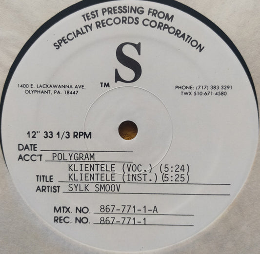 Sylk Smoov : Klientele (12", TP)