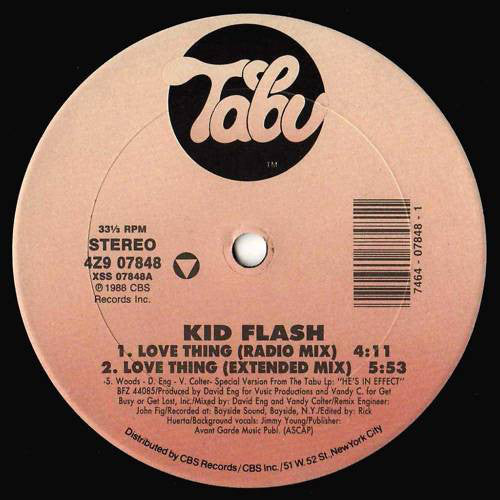 Kid Flash : Love Thing (12")