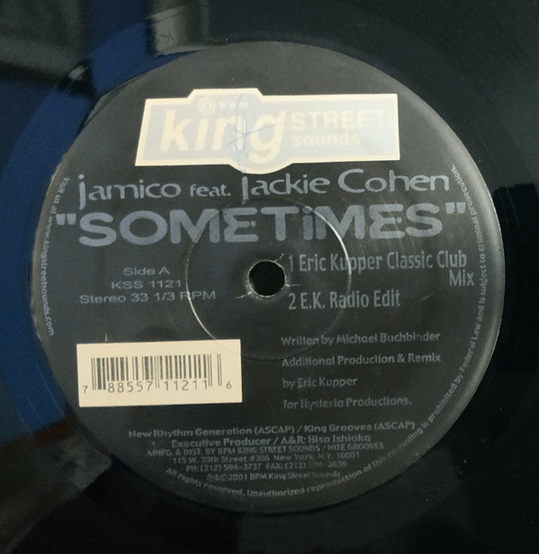 Jamico Feat. Jackie Cohen : Sometimes (12")