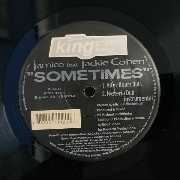 Jamico Feat. Jackie Cohen : Sometimes (12")