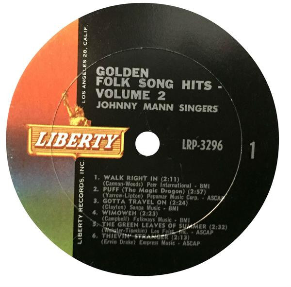 The Johnny Mann Singers : Golden Folk Song Hits - Volume 2 (LP, Album)