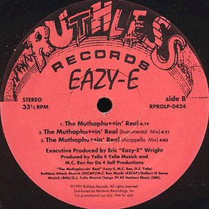 Eazy-E : Just Tah Let U Know (12", Promo)