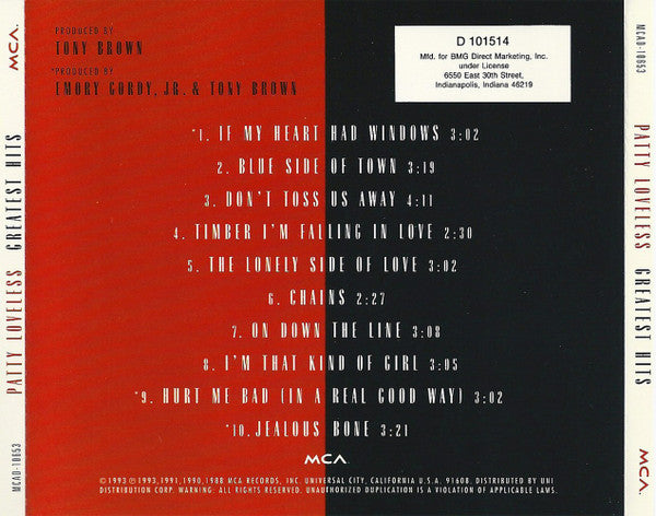 Patty Loveless : Greatest Hits (CD, Comp, Club)