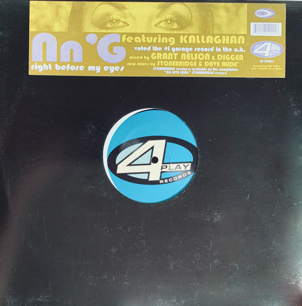 N'n'G Featuring Kallaghan : Right Before My Eyes (2x12")