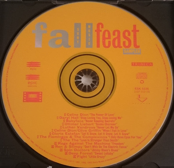 Various : Sony Music Fall Feast Sampler (CD, Smplr)