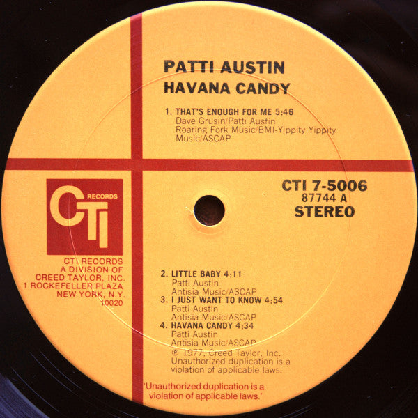 Patti Austin : Havana Candy (LP, Album, San)