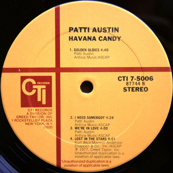 Patti Austin : Havana Candy (LP, Album, San)
