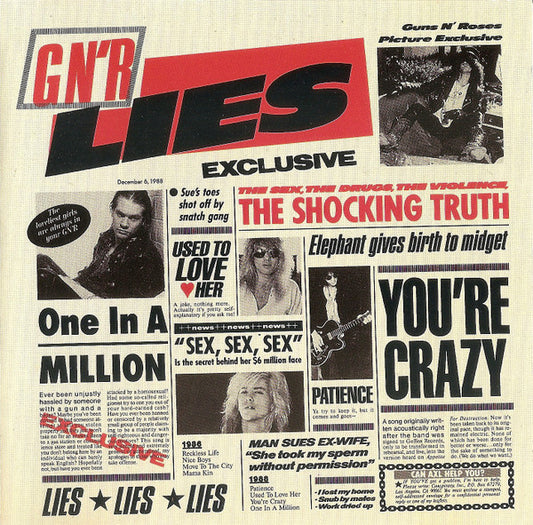 Guns N' Roses : G N' R Lies (CD, Album, Club, RE, BMG)