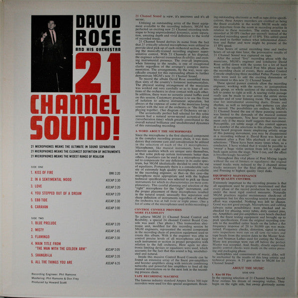 David Rose & His Orchestra : 21 Channel Sound (LP, Album)