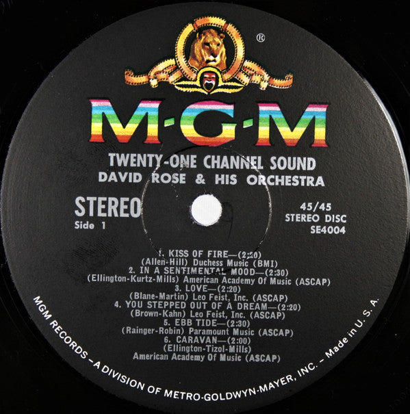 David Rose & His Orchestra : 21 Channel Sound (LP, Album)