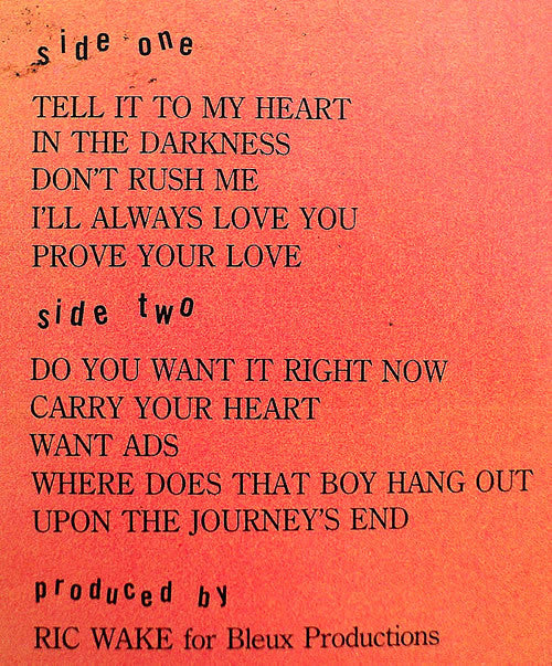 Taylor Dayne : Tell It To My Heart (LP, Album)