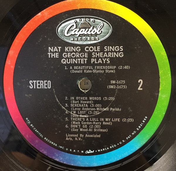 Nat King Cole / George Shearing : Nat King Cole Sings / George Shearing Plays (LP, Album, Los)