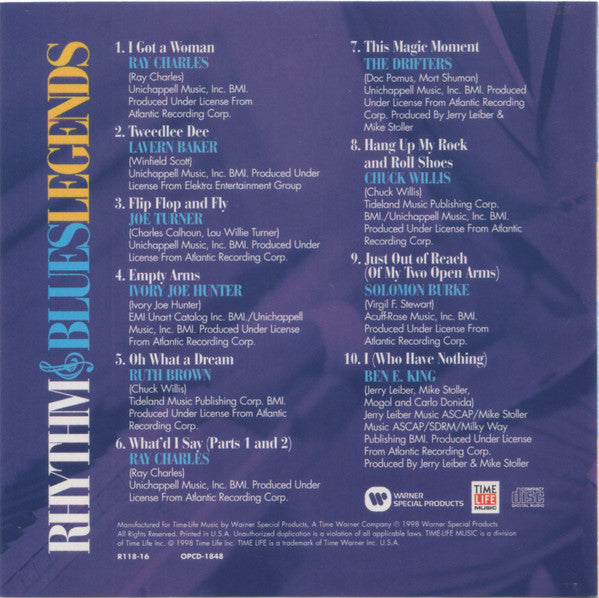 Various : Rhythm & Blues Legends (CD, Comp)
