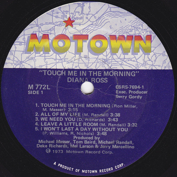 Diana Ross : Touch Me In The Morning (LP, Album)