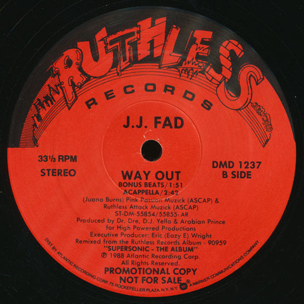 J.J. Fad : Way Out (12", Promo)