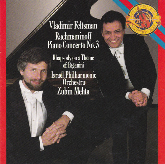 Sergei Vasilyevich Rachmaninoff, Vladimir Feltsman, Zubin Mehta, Israel Philharmonic Orchestra : Piano Concerto No. 3 / Rhapsody On A Theme Of Paganini (CD, Album)