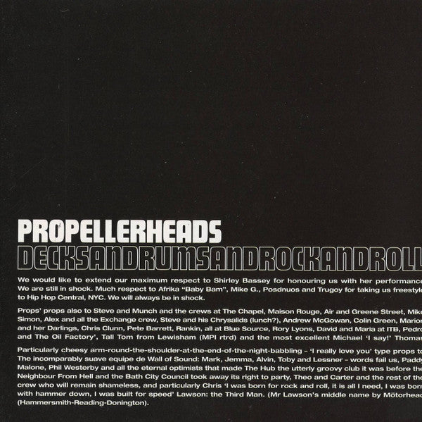 Propellerheads : Decksandrumsandrockandroll (CD, Album)