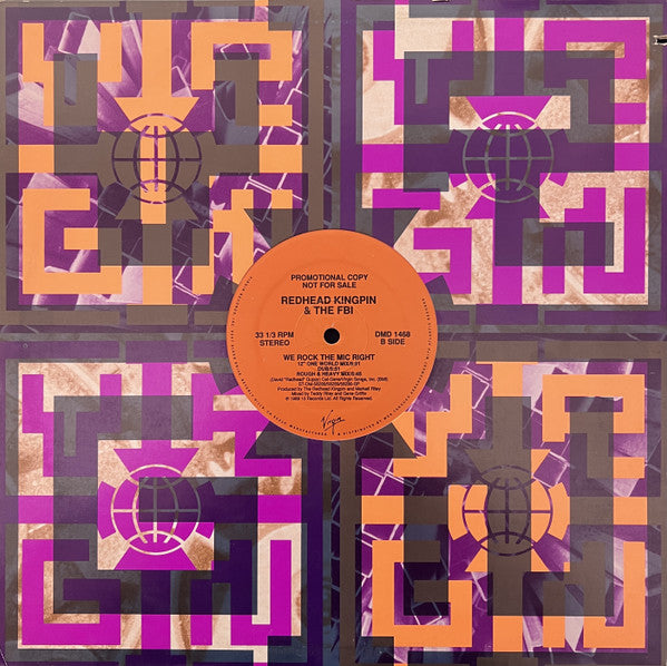 Redhead Kingpin And The FBI : We Rock The Mic Right (12", M/Print, Promo)