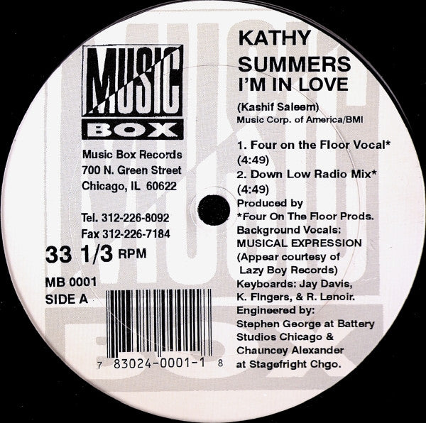 Kathy Summers : I'm In Love (12")