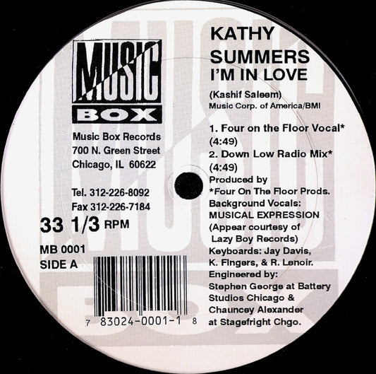 Kathy Summers : I'm In Love (12")