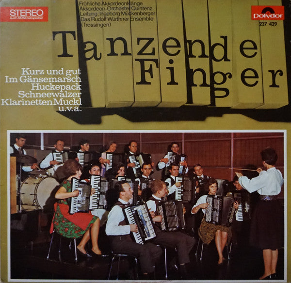 Akkordeon-Orchester Quintenz, Rudolf Würthner Und Sein Orchester : Tanzende Finger (LP, Album)