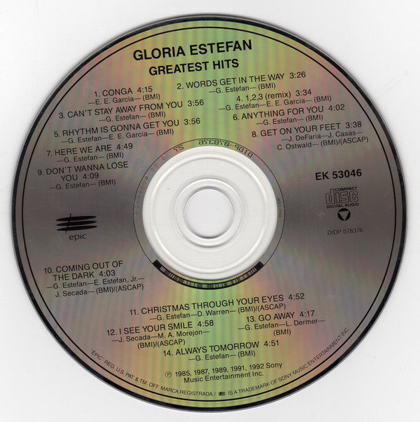 Gloria Estefan : Greatest Hits (CD, Comp, RE, Spr)