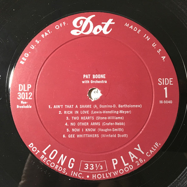 Pat Boone : Pat Boone (LP, Album, Mono, Ind)