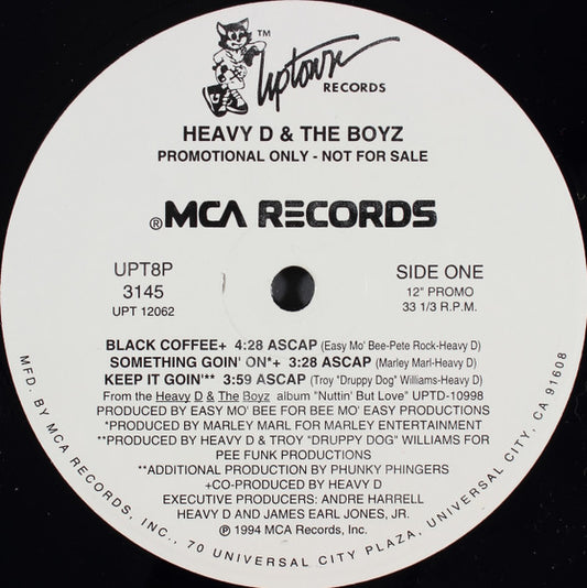 Heavy D. & The Boyz : Black Coffee (12", Promo)