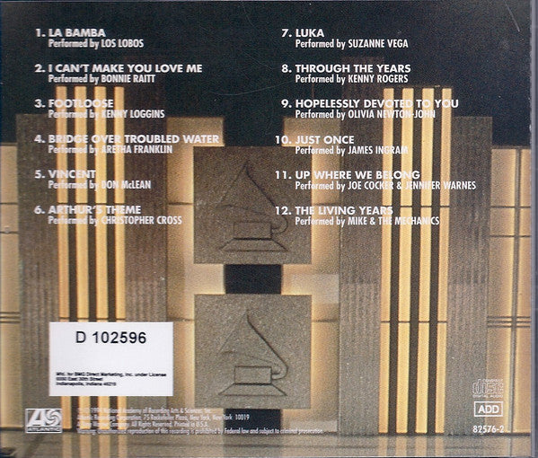 Various : Grammy's Greatest Moments Volume III (CD, Comp, Club)