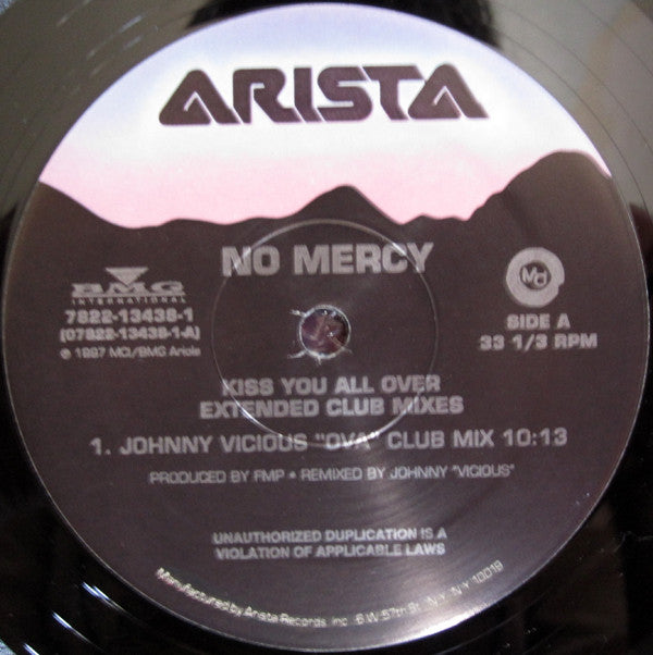 No Mercy : Kiss You All Over (Extended Club Mixes) (12")