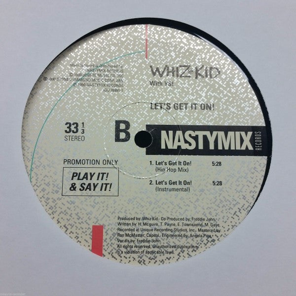 Whiz Kid With YSL : Let's Get It On! (12", Promo)