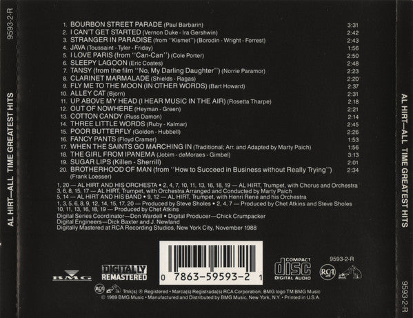 Al Hirt : All-Time Greatest Hits (CD, Comp, RE, RM)