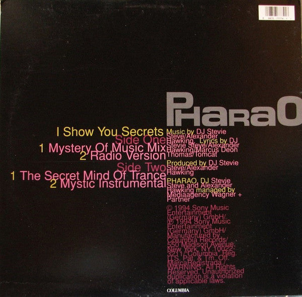 Pharao : I Show You Secrets (12")