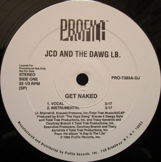 JCD And The Dawg LB. : Get Naked (12", Promo)