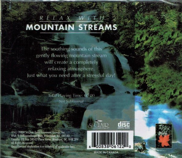 No Artist : Relax With Mountain Streams (CD, Album)
