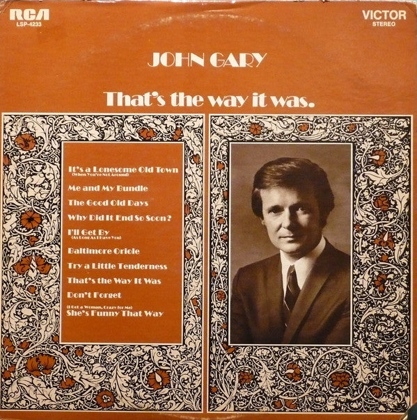 John Gary : That's The Way It Was (LP, Album)