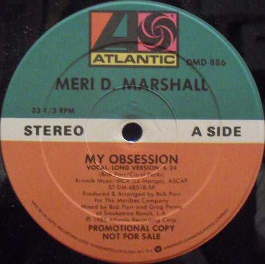 Meri D. Marshall : My Obsession (12", Promo)