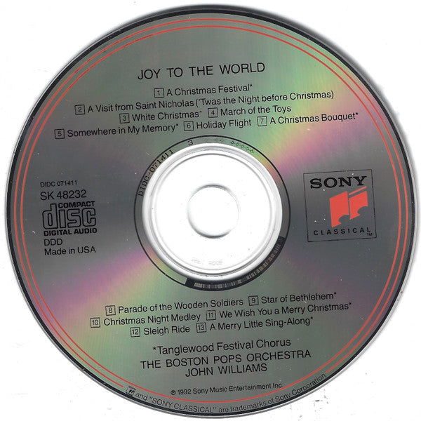 John Williams (4) / Boston Pops Orchestra : Joy To The World (CDr, Album)
