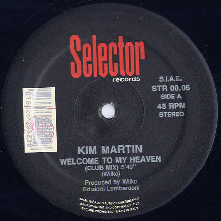 Kim Martin : Welcome To My Heaven (12")