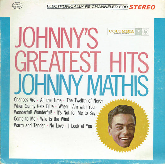 Johnny Mathis : Johnny's Greatest Hits (LP, Comp, RE, Pit)