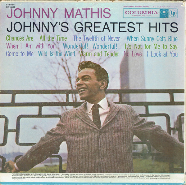 Johnny Mathis : Johnny's Greatest Hits (LP, Comp, RE, Pit)